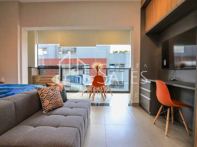 Apartamento para locação em Pinheiros, São Paulo-SP: 1 quarto, 1 sala, 1 banheiro, 1 vaga - 33m² de área!