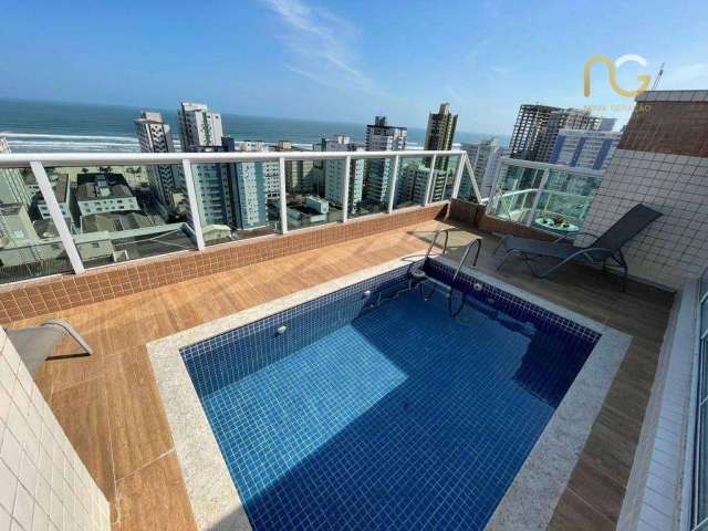 Cobertura com 4 dormitórios à venda, 370 m² por R$ 3.500.000,00 - Vila Guilhermina - Praia Grande/SP