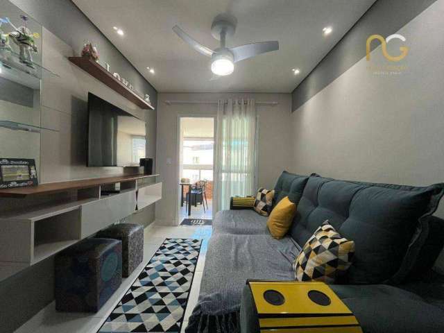 Apartamento com 2 dormitórios à venda, 82 m² por R$ 501.000,00 - Vila Guilhermina - Praia Grande/SP