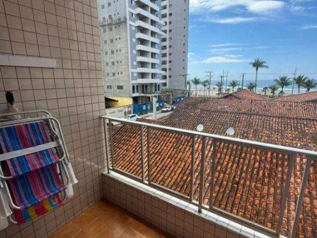 Apartamento 1 dormitorio com sacada e vista mar - Caiçara/Praia Grande-SP