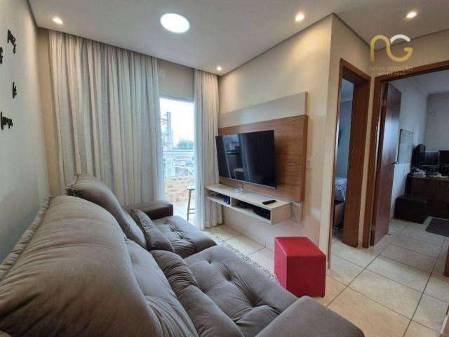 Apartamento com 2 dormitórios à venda, 55 m² por R$ 380.000,00 - Vila Guilhermina - Praia Grande/SP