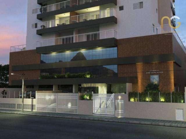 Apartamento com 1 dormitório à venda, 59 m² por R$ 450.000,00 - Vila Guilhermina - Praia Grande/SP