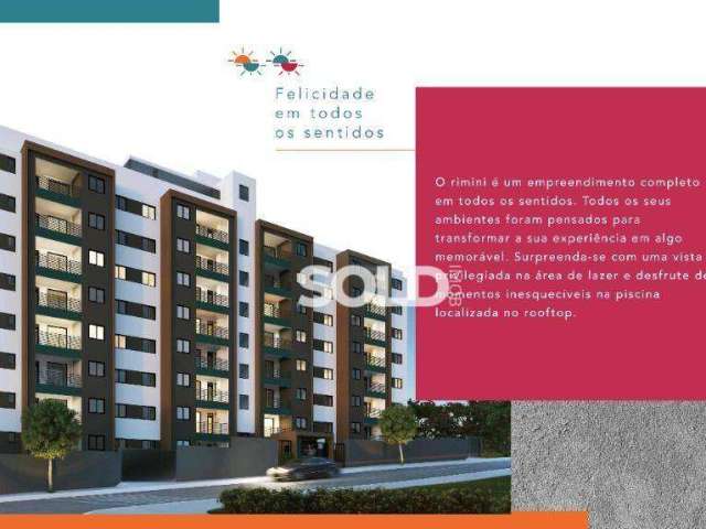 Lançamento! Rimini - Apartamento com 2 dormitórios, opções suíte e varanda gourmet  a partir de  R$ 265.090 - Quintas de São José - Ribeirão Preto/SP