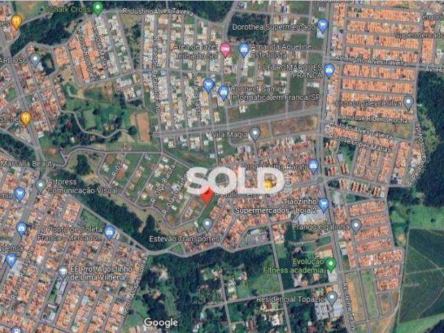 Terreno à venda, 355 m² por R$ 288.000,00 - Residencial Tellini - Franca/SP