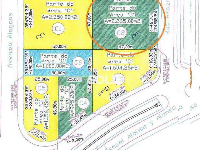 Terreno à venda, 2265 m² por R$ 3.170.000,00 - Jardim Paulista - Franca/SP