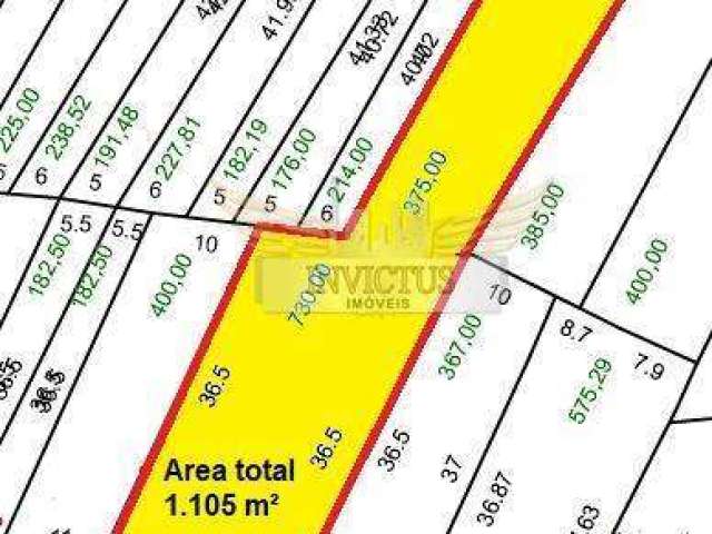 Terreno Residencial/Comercial para Comprar, 1.105m² - Vila Sacadura Cabral, Santo André/SP.