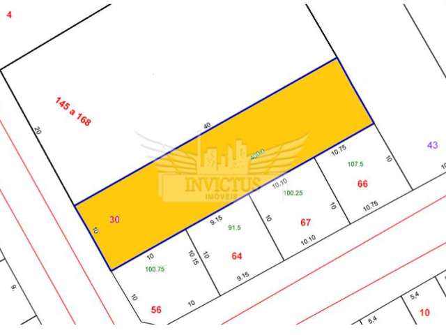 Ótimo Terreno Residencial em Região Nobre de Santo André, Bairro Campestre 10x40 !!!