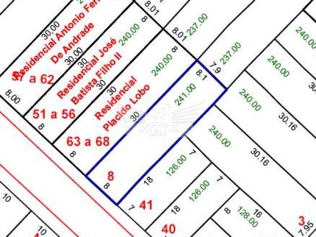 Terreno Residencial para Comprar, 240m² - Jardim Ocara, Santo André/SP.