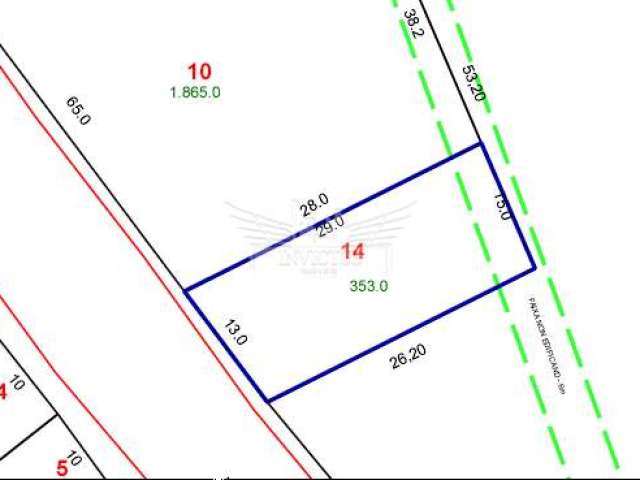 Terreno Comercial/Residencial à Venda, 353m² - Condomínio Maracanã, Santo André/SP.