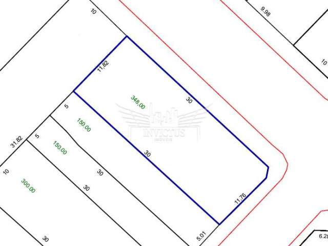 Terreno Residencial/Comercial à Venda, 348m² - Jardim Ocara, Santo André/SP.