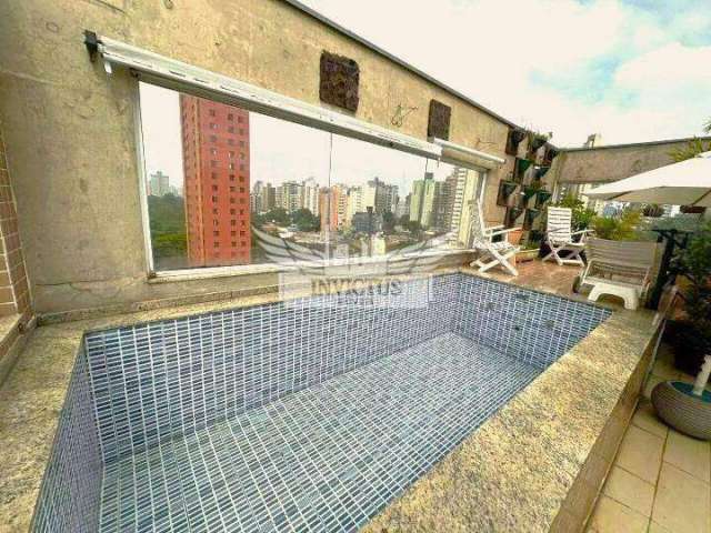 Linda Cobertura com Piscina e 4 Suítes para Locação, 250m² - Jardim, Santo André/SP.