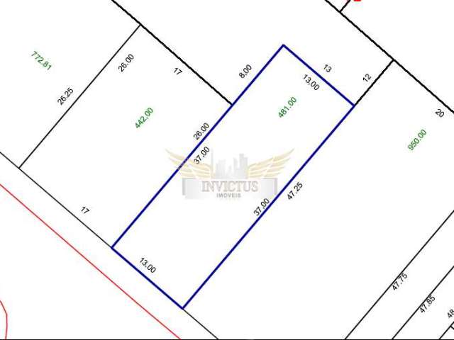 Terreno Comercial/Residencial para Comprar, 481m² - Vila Gilda, Santo André/SP.