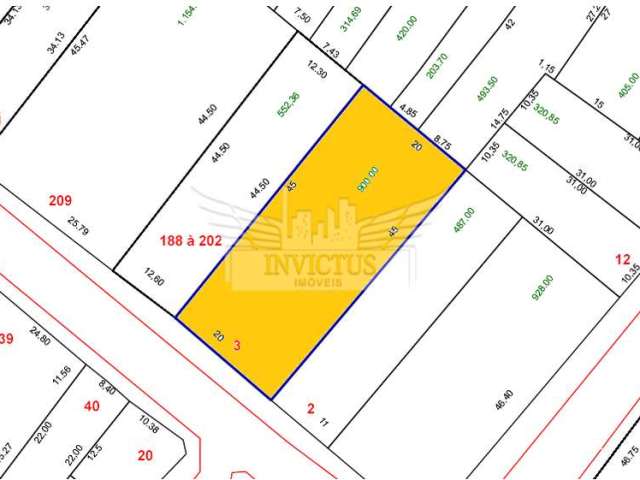 Terreno em Localização Privilegiada à Venda, 900m² - Bairro Centro, a Igreja Matriz, próximo a Oliveira Lima.