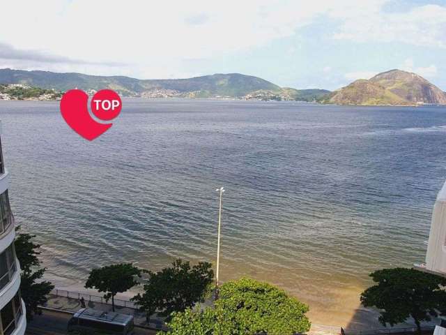 Olha que vista para a praia das Flechas, apartamento com 3 dormitórios à venda por R$ 1.000.000 - Ingá - Niterói/RJ