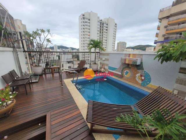 Cobertura com 5 dormitórios à venda, 314 m² por R$ 3.500.000,00 - Icaraí - Niterói/RJ