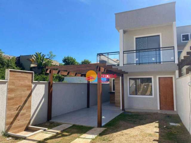 Casa com 3 suítes à venda, 110 m² por R$ 575.000 - Na praia do Cordeirinho - Maricá/RJ