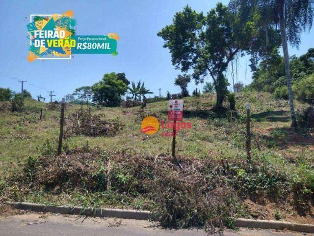 Terreno à venda, 504 m² por R$ 80.000,00 - Bambuí - Maricá/RJ