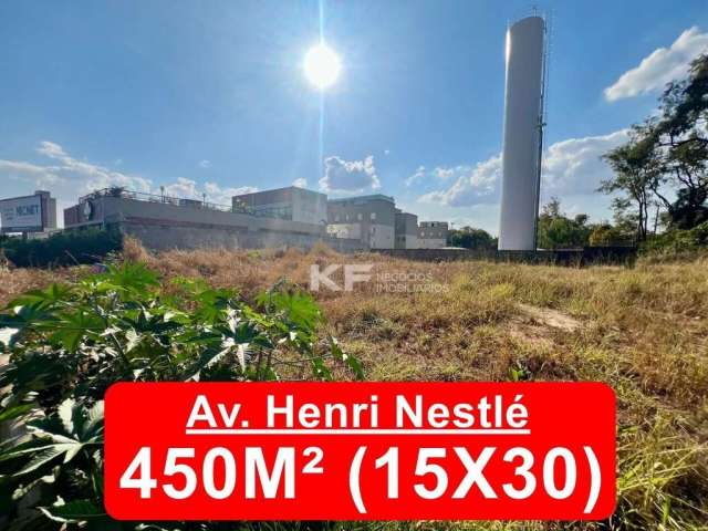 Terreno com 450m²  residencial ou comercial à venda na Av. Henri Nestlé - Ribeirão Preto