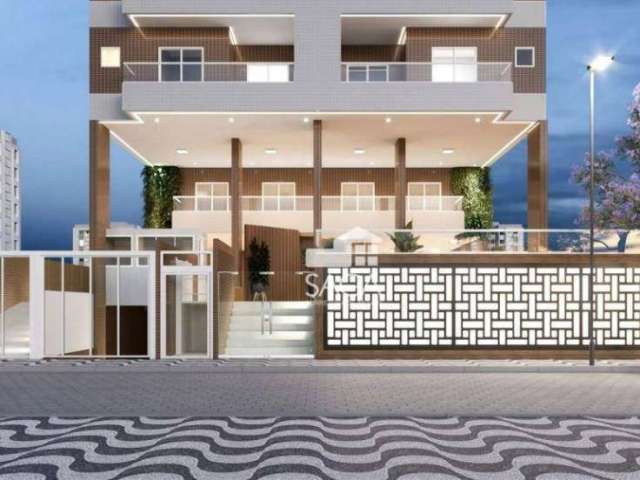 Apartamento com 1 dormitório à venda, 47 m² por R$ 370.230,25 - Vila Guilhermina - Praia Grande/SP