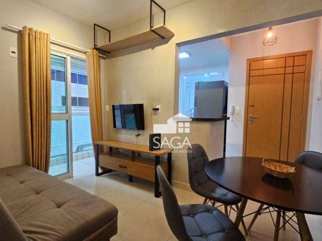 50 metros da praia! Apartamento com 1 dormitório à venda, 53 m² por R$ 350.000 - Canto do Forte - Praia Grande/SP