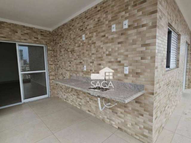 Apartamento com 2 dormitórios à venda, 74 m² por R$ 600.000,00 - Vila Guilhermina - Praia Grande/SP