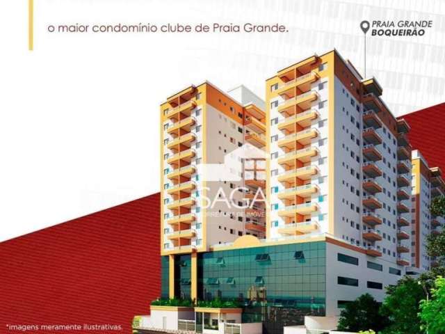 Apartamento com 2 dormitórios à venda, 60 m² por R$ 445.300,00 - Boqueirão - Praia Grande/SP