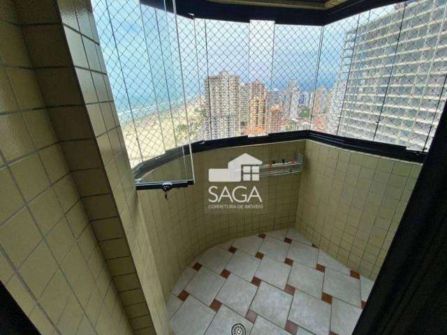 Apartamento com 3 dormitórios à venda, 100 m² por R$ 655.000,00 - Vila Guilhermina - Praia Grande/SP