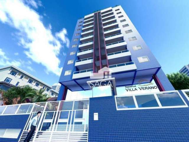 Apartamento com 1 dormitório à venda, 47 m² por R$ 346.890,00 - Vila Guilhermina - Praia Grande/SP