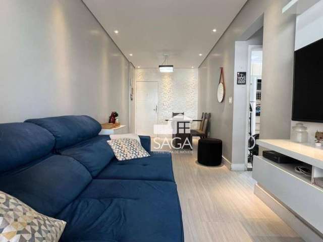 Apartamento com 2 dormitórios à venda, 57 m² por R$ 379.000,00 - Vila Guilhermina - Praia Grande/SP