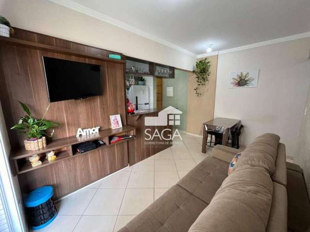 Apartamento com 2 dormitórios à venda, 54 m² por R$ 370.000,00 - Vila Guilhermina - Praia Grande/SP