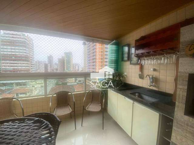 Apartamento com 3 dormitórios à venda, 97 m² por R$ 625.000 - Vila Guilhermina - Praia Grande/SP