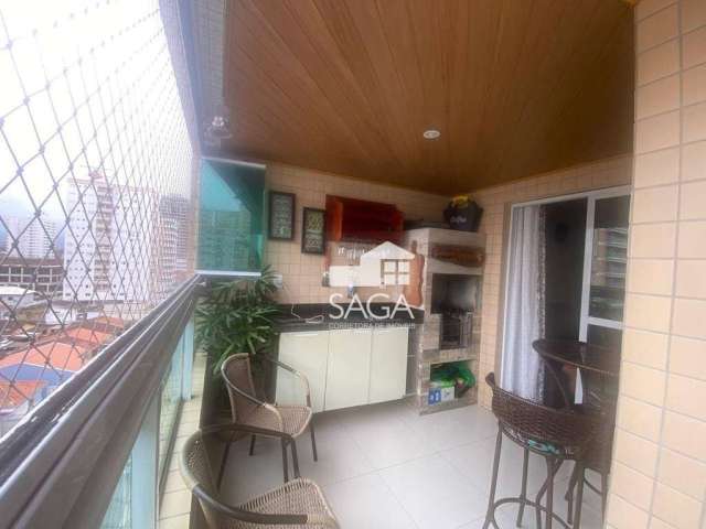 Apartamento com 3 dormitórios à venda, 97 m² por R$ 626.000,00 - Vila Guilhermina - Praia Grande/SP