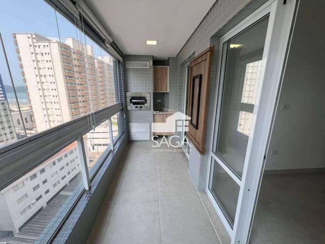 Apartamento com 1 dormitório à venda, 55 m² por R$ 460.000 - Boqueirão - Praia Grande/SP