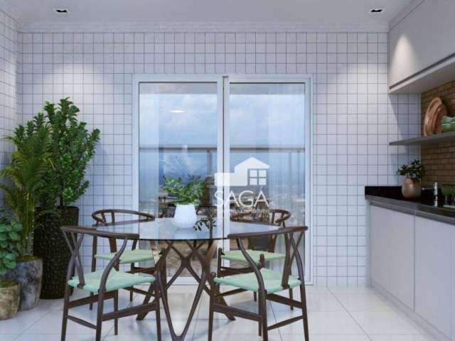 Apartamento com 1 dormitório à venda, 59 m² por R$ 450.000,00 - Vila Guilhermina - Praia Grande/SP