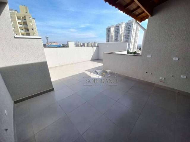 Cobertura com 2 dormitórios à venda, 108 m² por R$ 570.000,01 - Vila Valparaíso - Santo André/SP