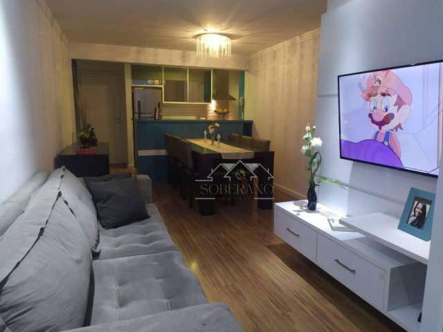 Apartamento com 3 dormitórios para alugar, 70 m² por R$ 3.480,00/mês - Vila Valparaíso - Santo André/SP