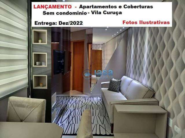 Cobertura com 2 dormitórios à venda, 100 m² por R$ 675.000,01 - Vila Curuçá - Santo André/SP