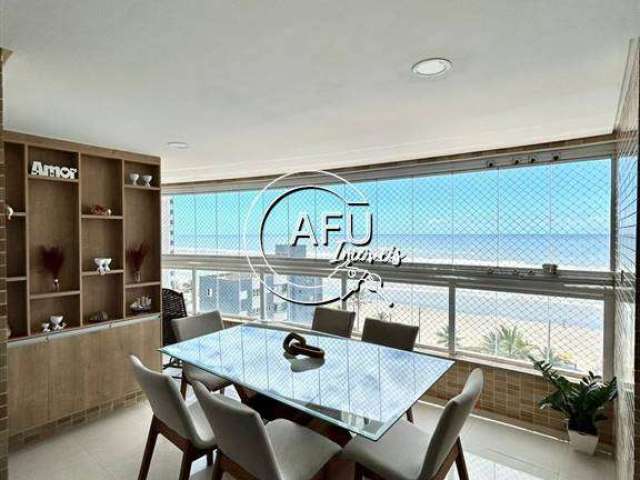 Apartamento frente mar 3 dormitorios, 2 suites 110m², todo planejado
mongaguá