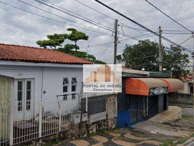 Casa Comercial com  2 casas e 1 salão  à venda, 105 m² por R$ 990.000 - Jardim Aurélia - Campinas/SP