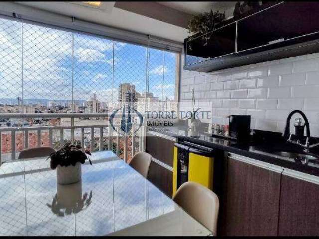 Apartamento com 2 dormitórios, Varanda Gourmet na Moóca