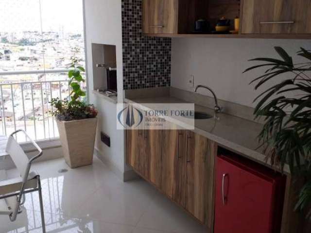 Lindo Apartamento com 3 dormitórios, suíte com 2 vagas, chácara Califonia