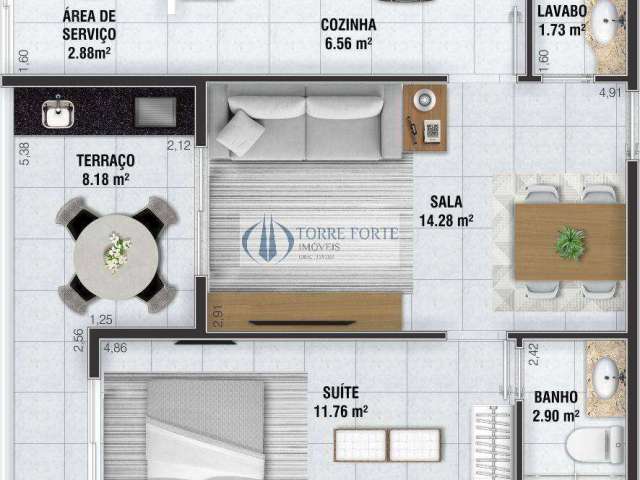 Lindo apartamento  com sacada gourmet lazer completo prox. a praia