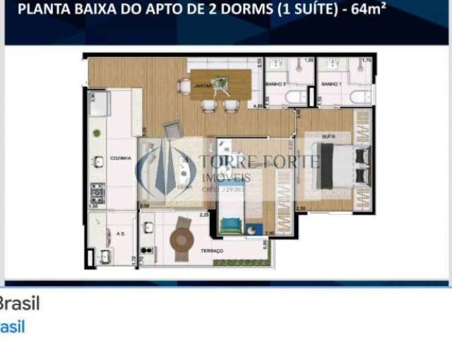 Lindo apartamento 2 dormitórios  1 suite,1 vaga próximo  metro  V  prudente