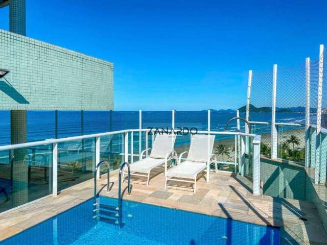 Cobertura pé na areia, vista mar 8 suítes à venda, 668 m² por R$ 24.000.000 - Riviera de São Lourenço - Bertioga/SP