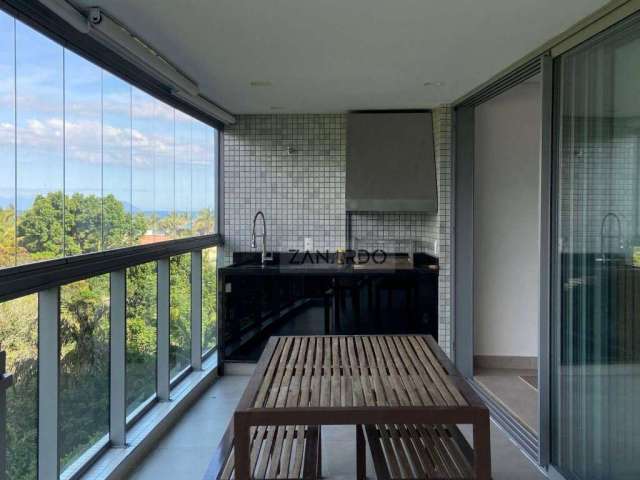 Apartamento vista mar e pé na grama com 2 dormitórios para alugar, 87 m²  - Riviera de São Lourenço - Bertioga/SP