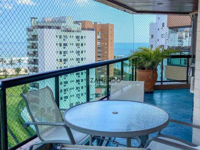 Apartamento vista mar e pé na grama 3 dormitórios sendo 1 suíte à venda, 114 m² por R$ 3.300.000 - Riviera de São Lourenço - Bertioga/SP