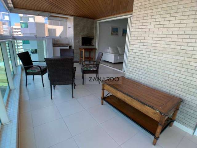 Apartamento com 4 dormitórios para alugar, 132 m² por R$ 13.001,12/mês - Riviera de São Lourenço - Bertioga/SP