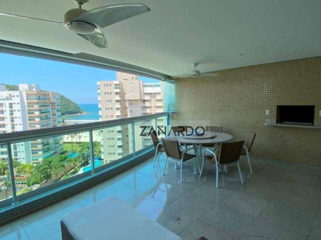 Apartamento alto padrão vista mar à 50m da praia, 3 dormitórios sendo 2 suíte à venda, 147 m² por R$ 3.800.000 - Riviera de São Lourenço - Bertioga/SP