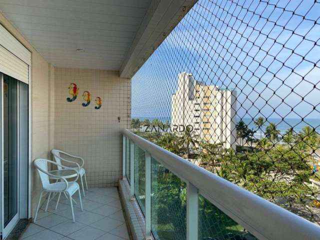 Apartamento vista mar e pé na grama, 3 dormitórios sendo 1 suíte para alugar, 90 m² por R$ 11.000/mês - Riviera de São Lourenço - Bertioga/SP