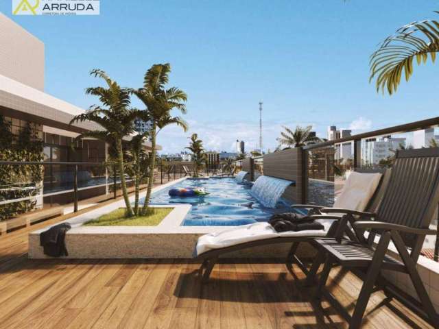 Apartamento com 1 dormitório à venda, 23 m² por R$ 229.000,00 - Intermares - Cabedelo/PB